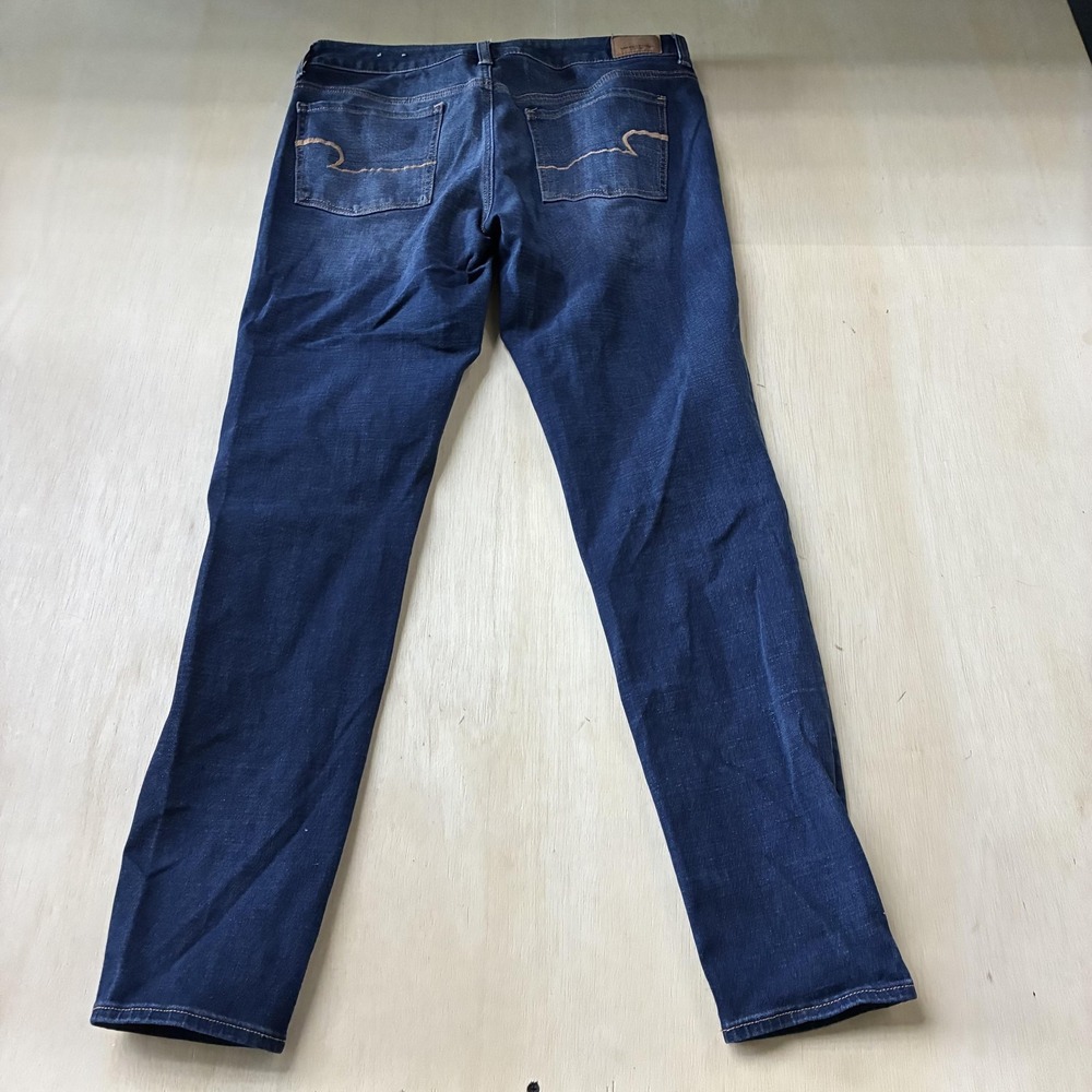American Eagle Outfitters Slim Straight Jeans Mens 32x29 Medium Wash Blue Denim